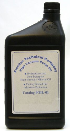 1 Quart of High Vacuum Pump Oil w/High Viscosity - Non-Detergent