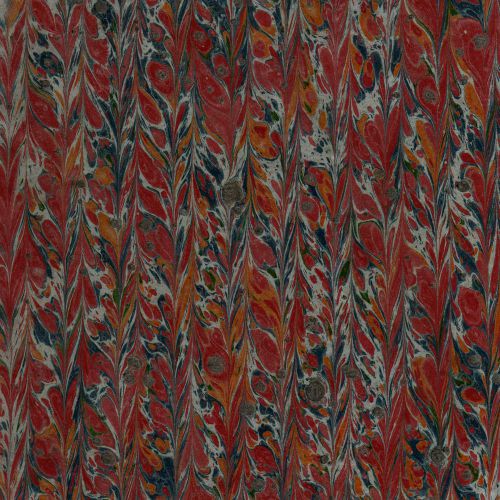 Hand marbled paper 47x66cm 19x26in book binding restoration conservation series for sale