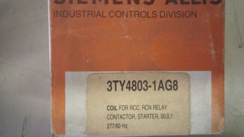 SIEMENS 3TY4803-1AG8 NEW IN BOX 277V COIL SIZE 00,0-1 STARTERS SEE PICS #B23