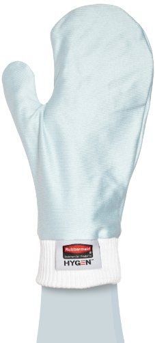 Rubbermaid commercial fgq65100bl00 blue hygen microfiber glass/mirror mitt with for sale