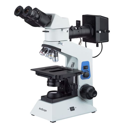 AmScope ME580B 50X-500X Dual-light Polarized Metallurgical Microscope