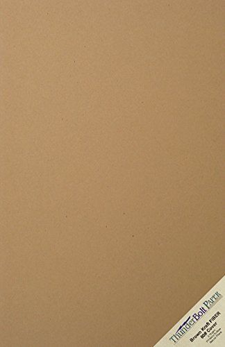 100 brown kraft fiber 80# cover paper sheets - 11&#034; x 17&#034; 11x17 inches for sale