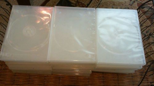LOT OF 30 CLEAR 14MM DVD/BLUE RAY CASES