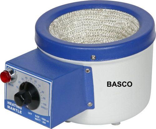 1000ml / 1 lit with 220 v, european plug,  heating mantle for flask basco 02 for sale