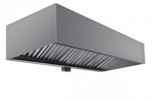 Commercial box style exhaust hood with interior makeup air - 9&#039; x 48&#034; for sale