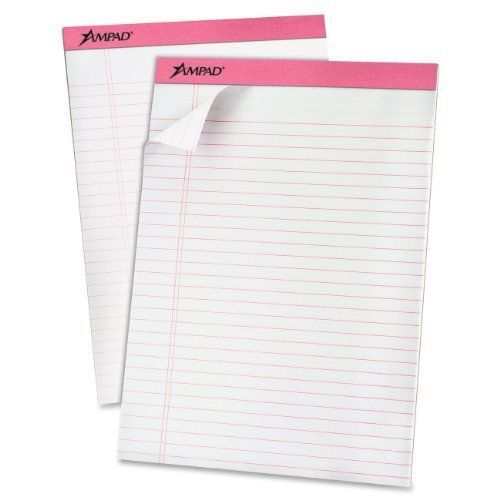 Ampad 20-098 Breast Cancer Awareness Perforated Pads, Letter Size, 50 Sheets/Pad