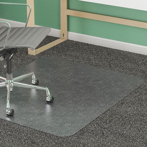 DEFCM14243 Med. Pile Chairmat, Rectangle, 45&#034;x53&#034;, Studded, Clear