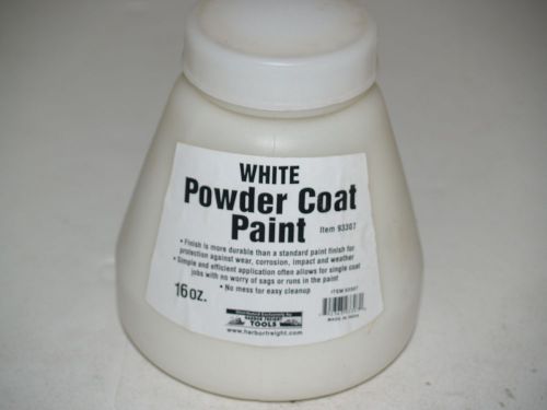 Harbor Freight Tools Powder Coat Paint - New - 16 oz ounces-White
