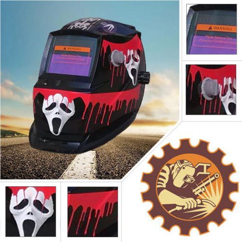 1x welding helmet auto darkening grinding arc solar tig mig mask lightweight 1hy for sale