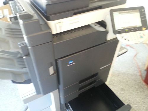 Konica Minolta Bizhub C203 Color Copier Printer Scanner Fax W/ Sorter Stapler