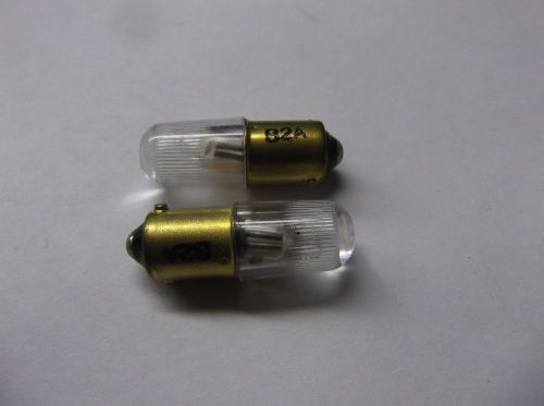 Lot of 2 - General Electric B2A Miniature Neon Bulbs 105V 1.2 AMP