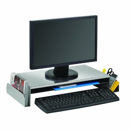 STEELMASTER Monitor Stand, 24 x 12.19 x 3.5 Inches, Silver (264655050)