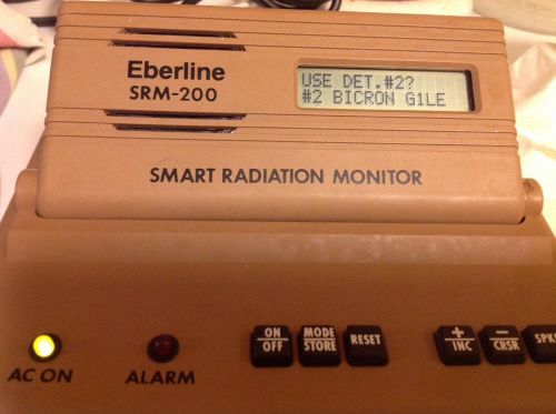 Eberline srm-200 smart radiation monitor, geiger and scintillation counter for sale