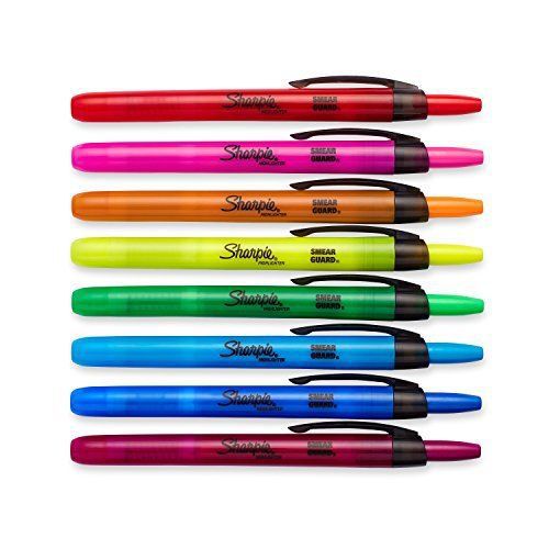 Sharpie Accent Retractable Highlighters Office Pens School Warting Coloring NEW