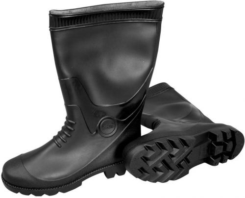 Size 11 pvc black boots industrial non slip sole waterproof rubber boot shoe for sale