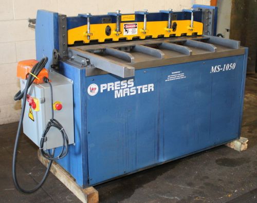 2002 PRESSMASTER MODEL MS-1050 10 Ga x 50&#034; HYDRAULIC SHEAR