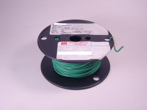 M16878/4-BKE5 MIL PTFE Extruded Hookup Wire 14 AWG 19 X 27 Green 100&#039; NOS