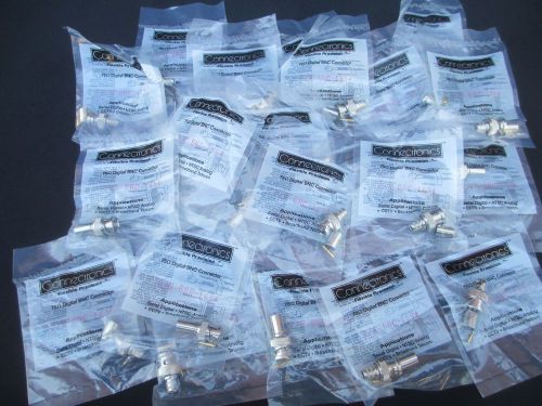 #GB49 (NEW) Lot of 22 Connectronics BNC-1694 75ohm Digital BNC Connectors