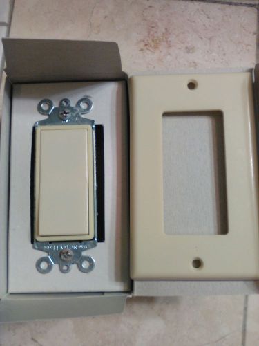Leviton Decora 6294-I Slave Switch &amp; Wall Plate for Local Dimming - Ivory