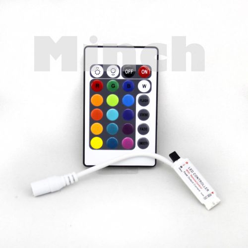 Promotion mini 24key ir remote controller for 3528 5050 rgb led strip lights for sale