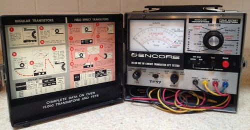 Sencore TF-17 Transistor and FET Tester, w/manuals. Stored Well. *Works Well*