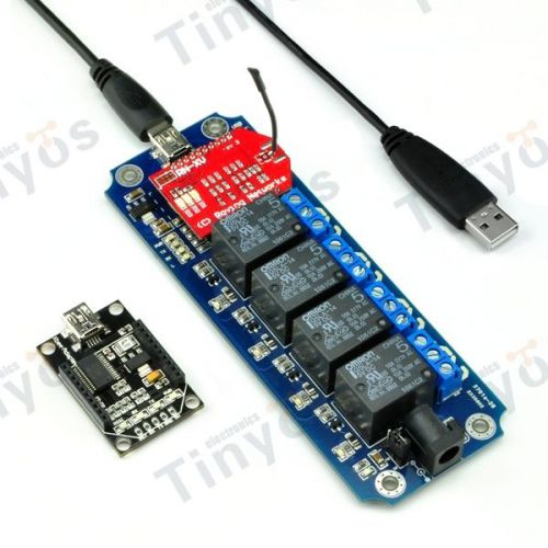 4 channel usb/wireless 5v relay module wifi remote control kit for sale