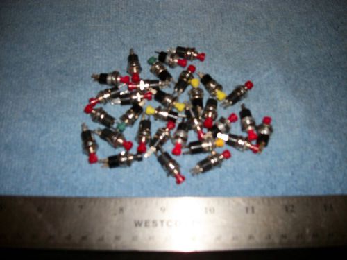 LOT OF ASSORTED COLOR MINI PUSHBUTTON SWITCHES! S