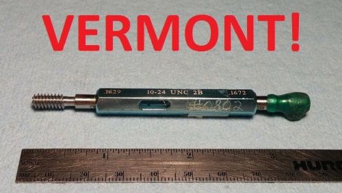 Free shipping! 10 24 unc 2b pipe thread plug gage lathe milling tool #10 .190 for sale