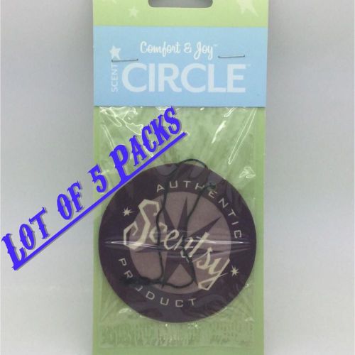 Scentsy Scent Circle Car &amp; Home Hanging Air Freshners - Comfort &amp; Joy - Lot of 5