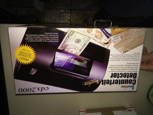 Smartview counterfeit money detector with free detector pin cdx 2000! NEW IN BOX