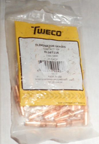 Tweco,El16T116 Mig Contact Tip1160-1606 (25 Pcs Bag)