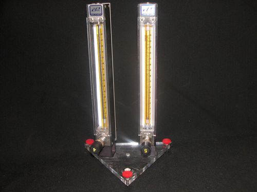 Lot of 2 Cole-Parmer Direct Read Variable Area Flowmeter 200 psi N082-03 N092-04
