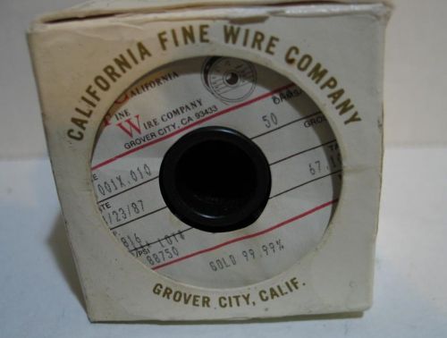 California Fine Wire Company 99.99% Gold .001 X .010 Bonding Wire