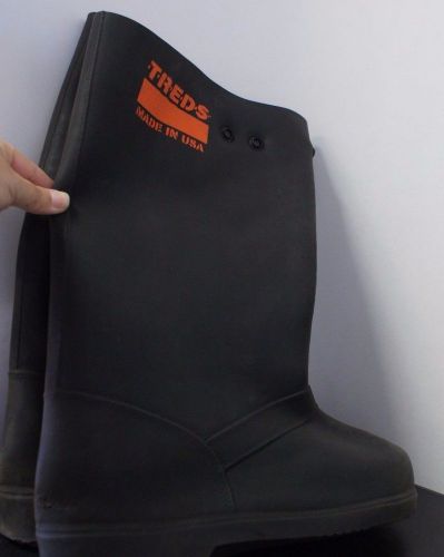 TREDS 17851 Super Tough 17&#034; Pull-On Stretch Rubber Overboots Medium