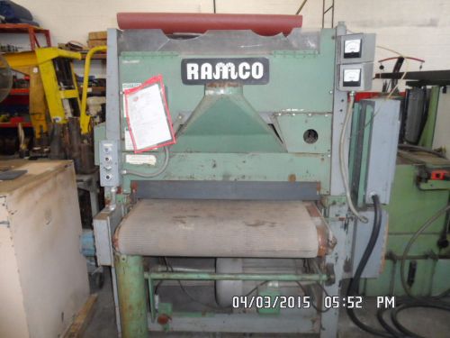 Ramco 36&#034; wide dual head belt sander. model- 37t/2 series 72. cap- 37&#034; w x 6&#034; h for sale