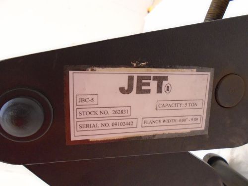 Jet 5 Ton Beam Clamp, JBC-5