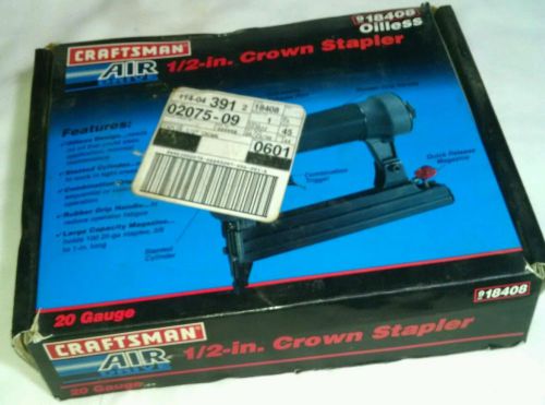 Craftsman 1/2 in. Crown 20 gauge Stapler  on Great Condition with Box &amp; Staples