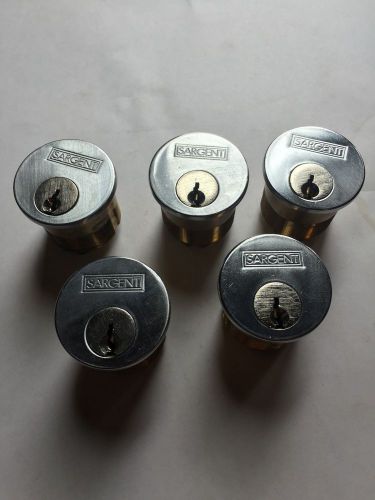 Sargent Mortise Cylinders, No Key - Locksmith - Set of 5