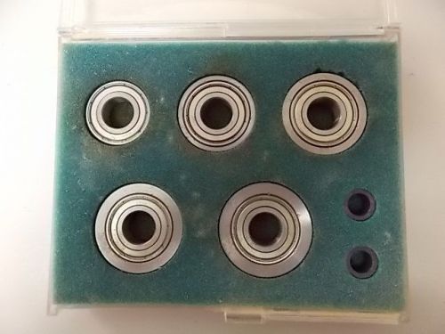 Woodstock w1146 3/4&#034; or 1/2&#034; bore ball bearing rub collar set &#039;a&#039; in case for sale