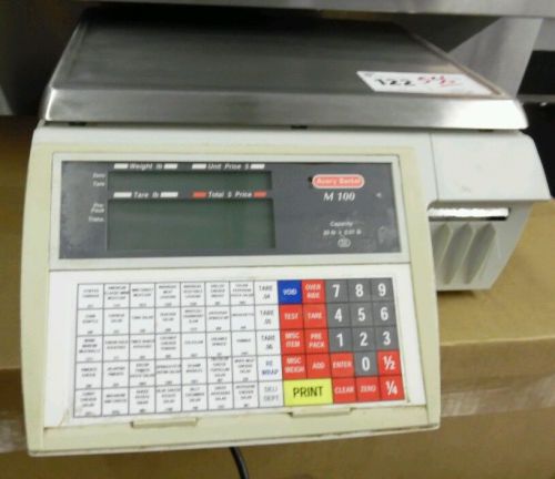 Clearance avery berkel m100 counter scale w/ printer &amp; customer display, deli for sale
