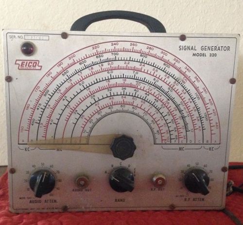 Vintage EICO Model 320 Signal Generator with Test Leads