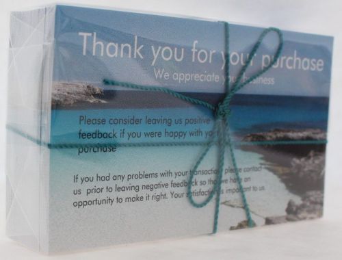 50 Beach Thank You Note Notes Business Cards Card Package...
