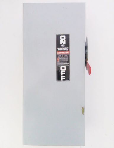 General electric general duty disconnect tg4323 100 amp 240 volt 3 ph fused for sale