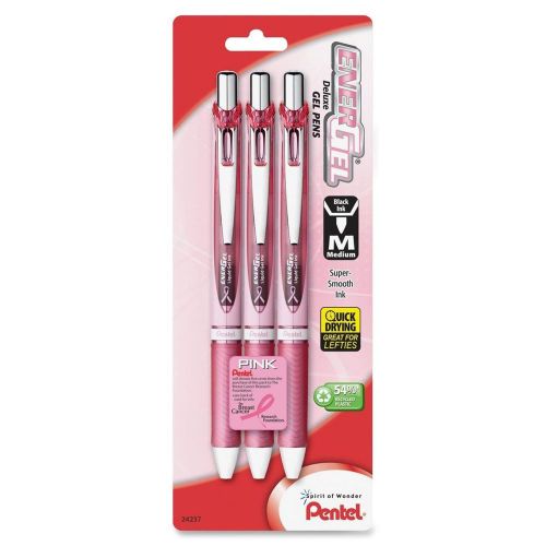 Pentel pink bca ribbon pentel energel deluxe rtx retractable liquid gel pen p... for sale