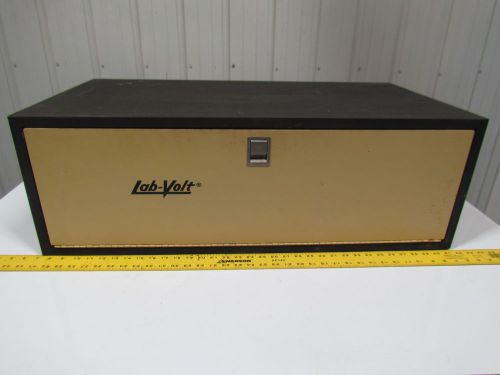 Lab volt drop down door slide out drawer storage cabinet 11-3/4&#034;hx18&#034;dx34-1/2&#034;w for sale