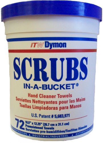 Scrubs In-A-Bucket (42272) Hand Cleaner Towels Case of (6) 72 Towels Per