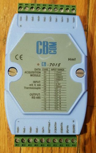 CB Com CB-7018 Data Acquisition Module 8 Channel Voltage and Thermocouple Input