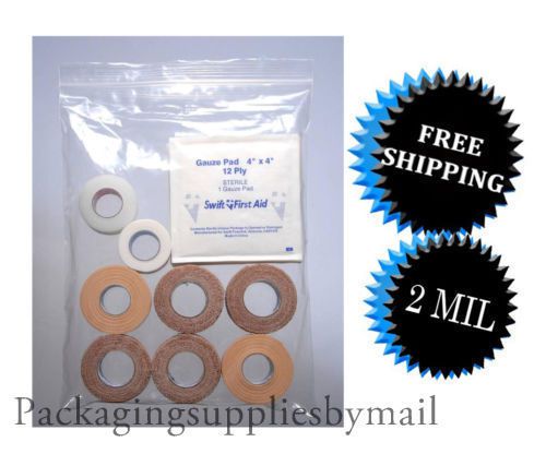 2000 3x4 TOP ZIP LOCK Clear 2MIL SMALL PHARMACY RECLOSABLE BAGS