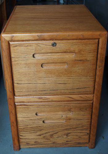 2 Drawer Narrow Wood File Cabinet