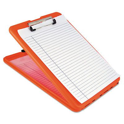 SlimMate Storage Clipboard, 1/2&#034; Clip Cap, 8 1/2 x 11 Sheets, Hi-Vis Orange